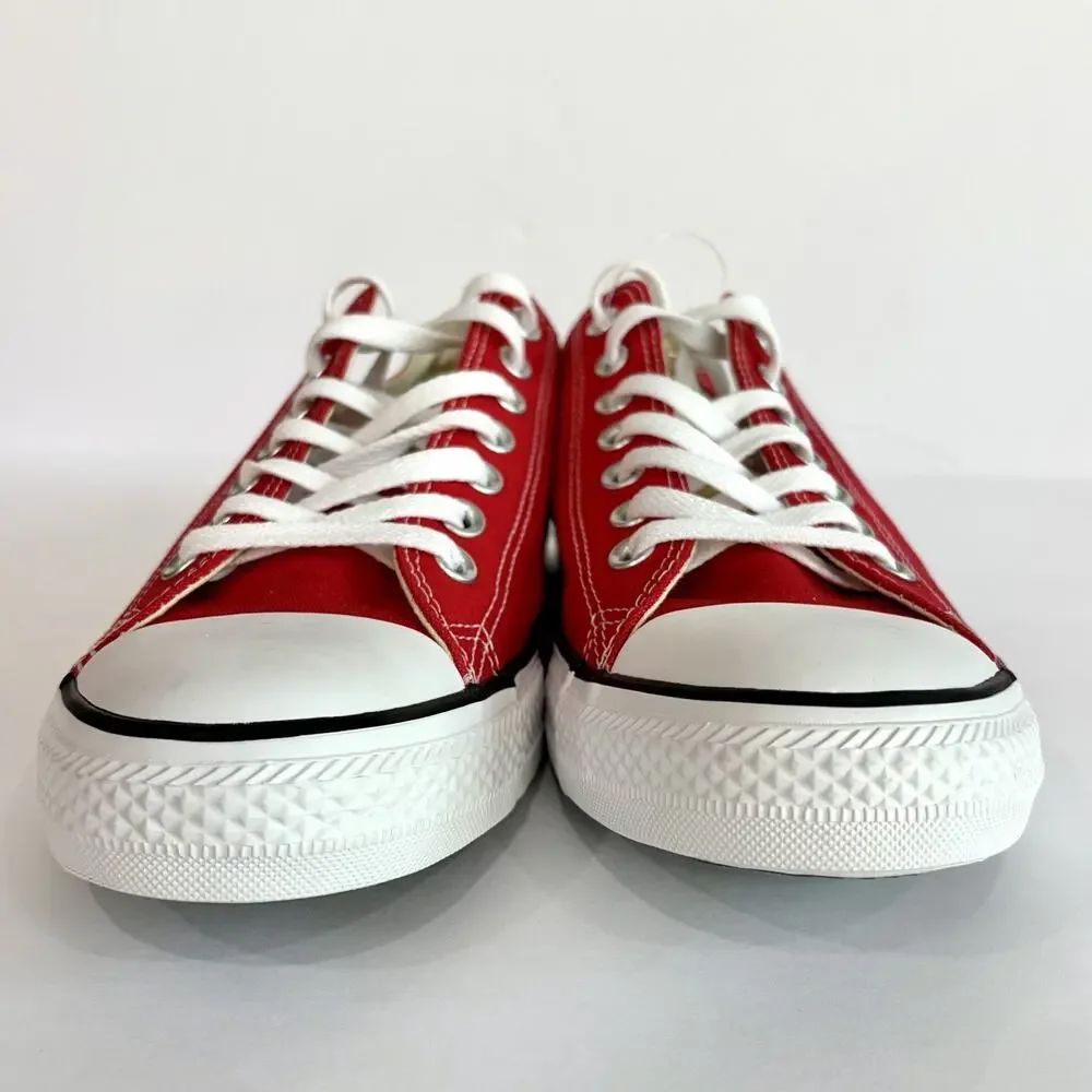 Converse All Star Chuck Taylor Shoes Ox Canvas Low Top Red Men's Size 10.5 M9696